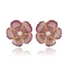 Mini Pink Floral Studs