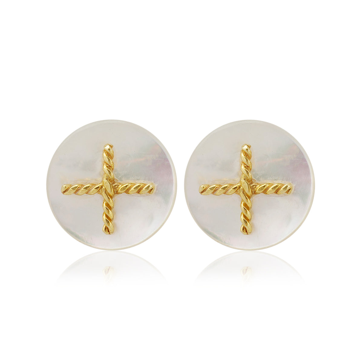 Gilded MOP Buttons