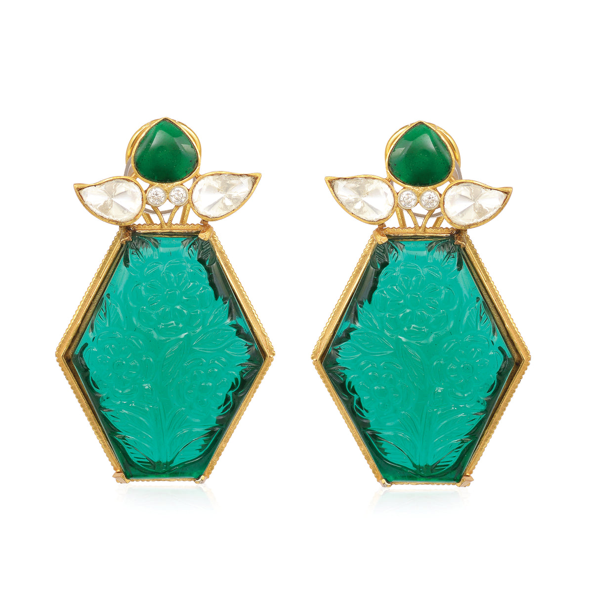 Zehra Green Earrings