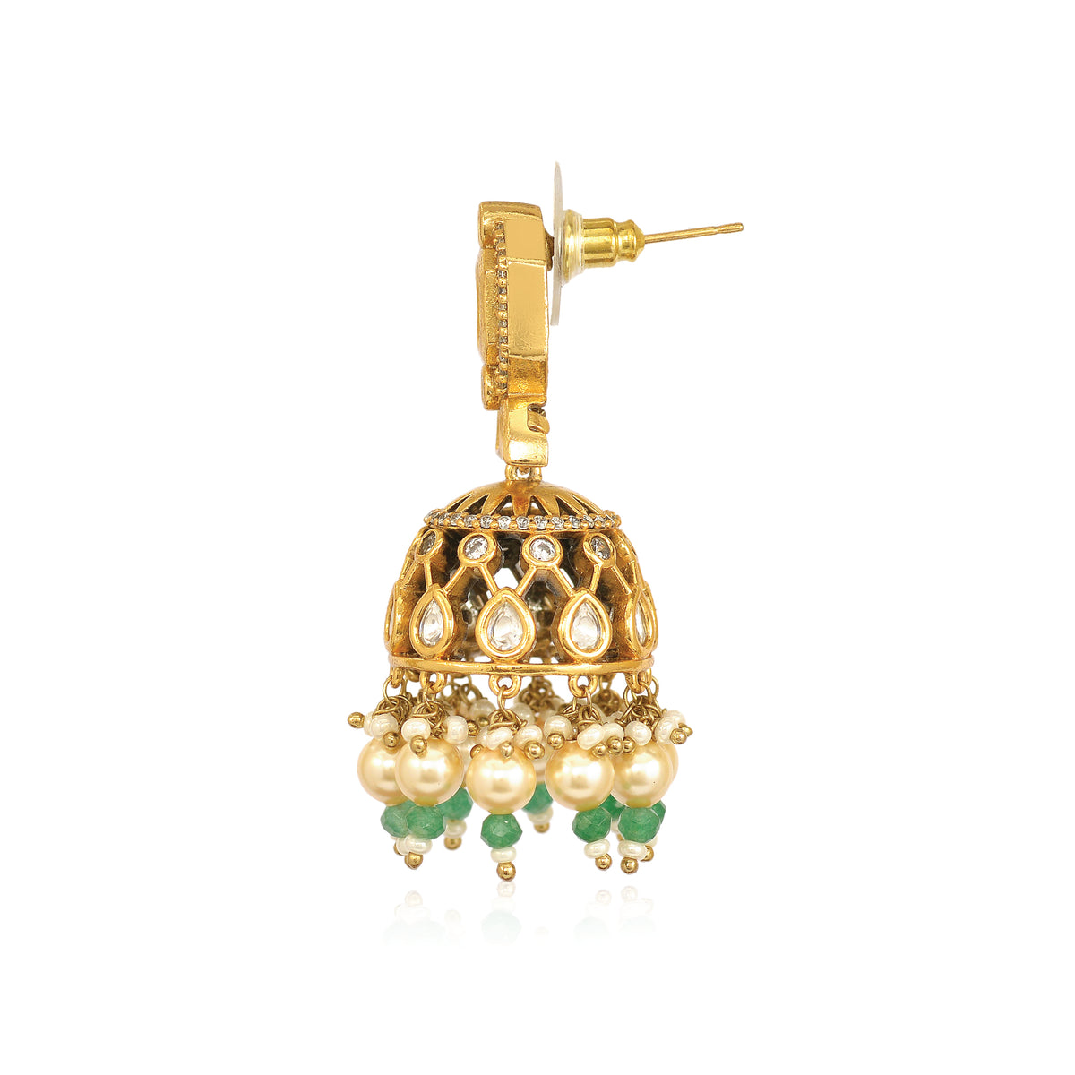 Green Jhumar Earring