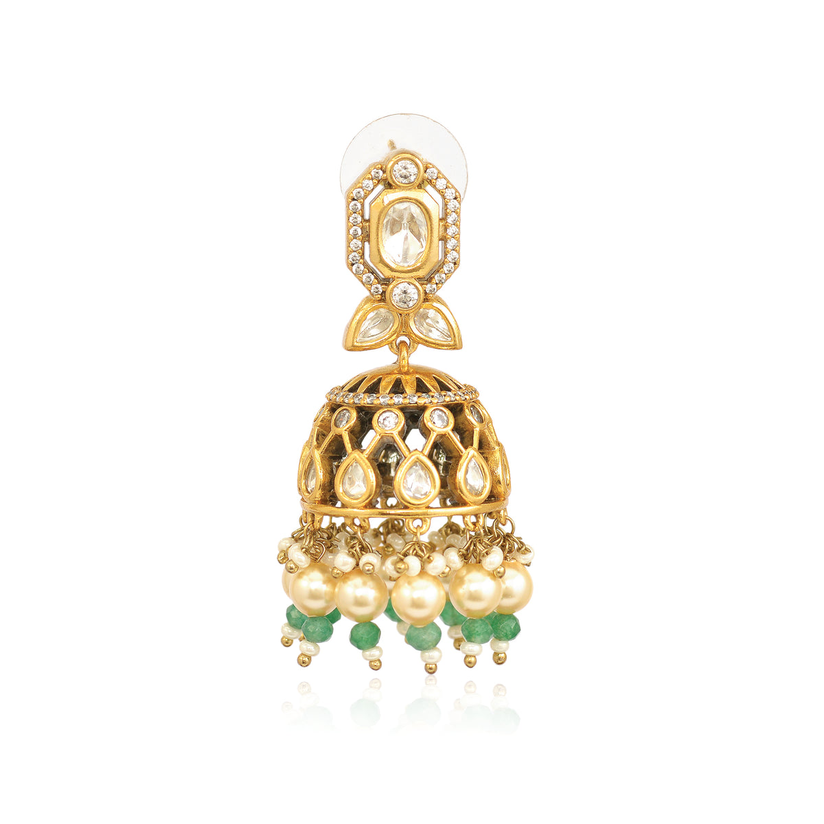 Green Jhumar Earring