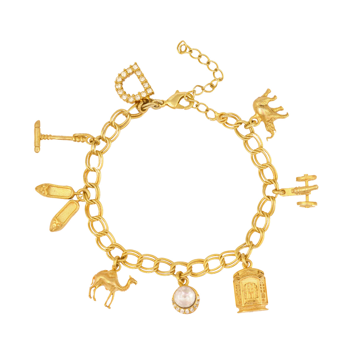Jaipur Charm Initial Bracelet