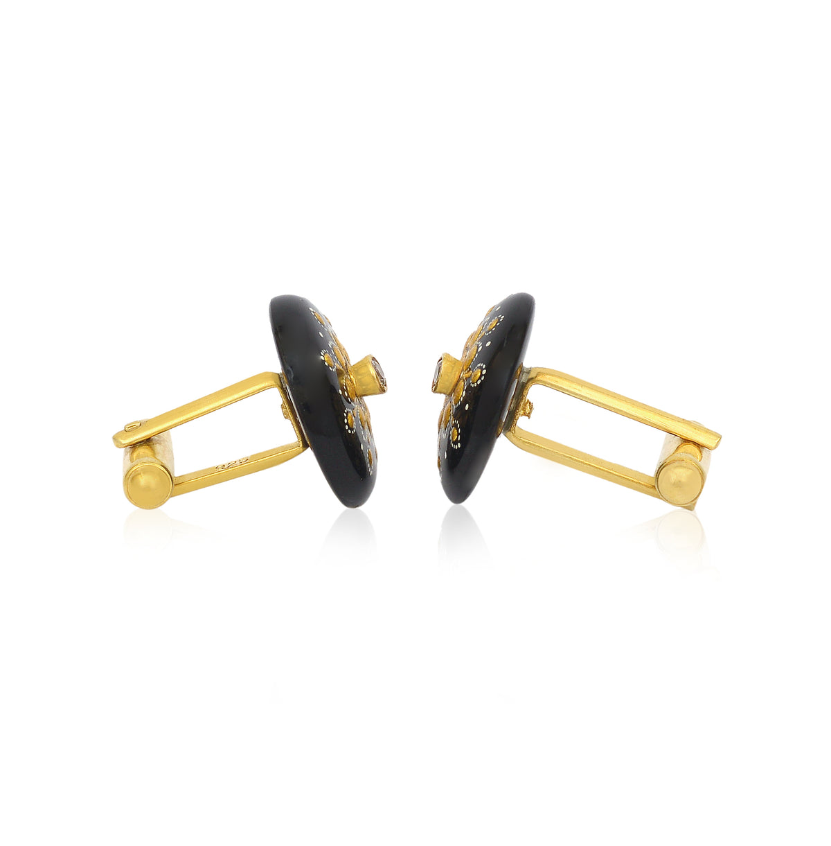 Black Onyx Mewar Cufflink