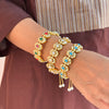 Polki Oval Link Bracelet