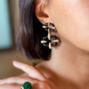 Enamel Link Earrings