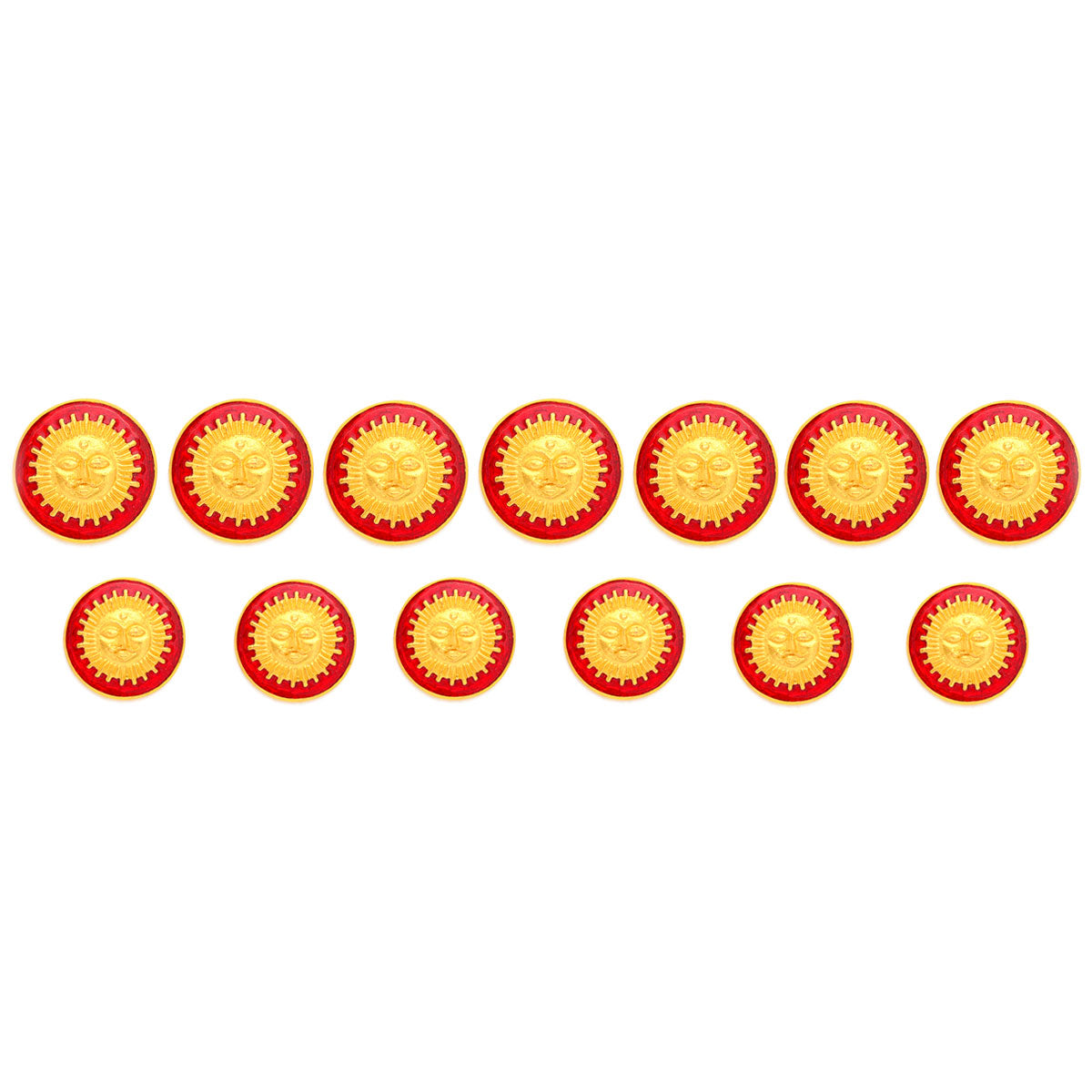 Red Surya Buttons