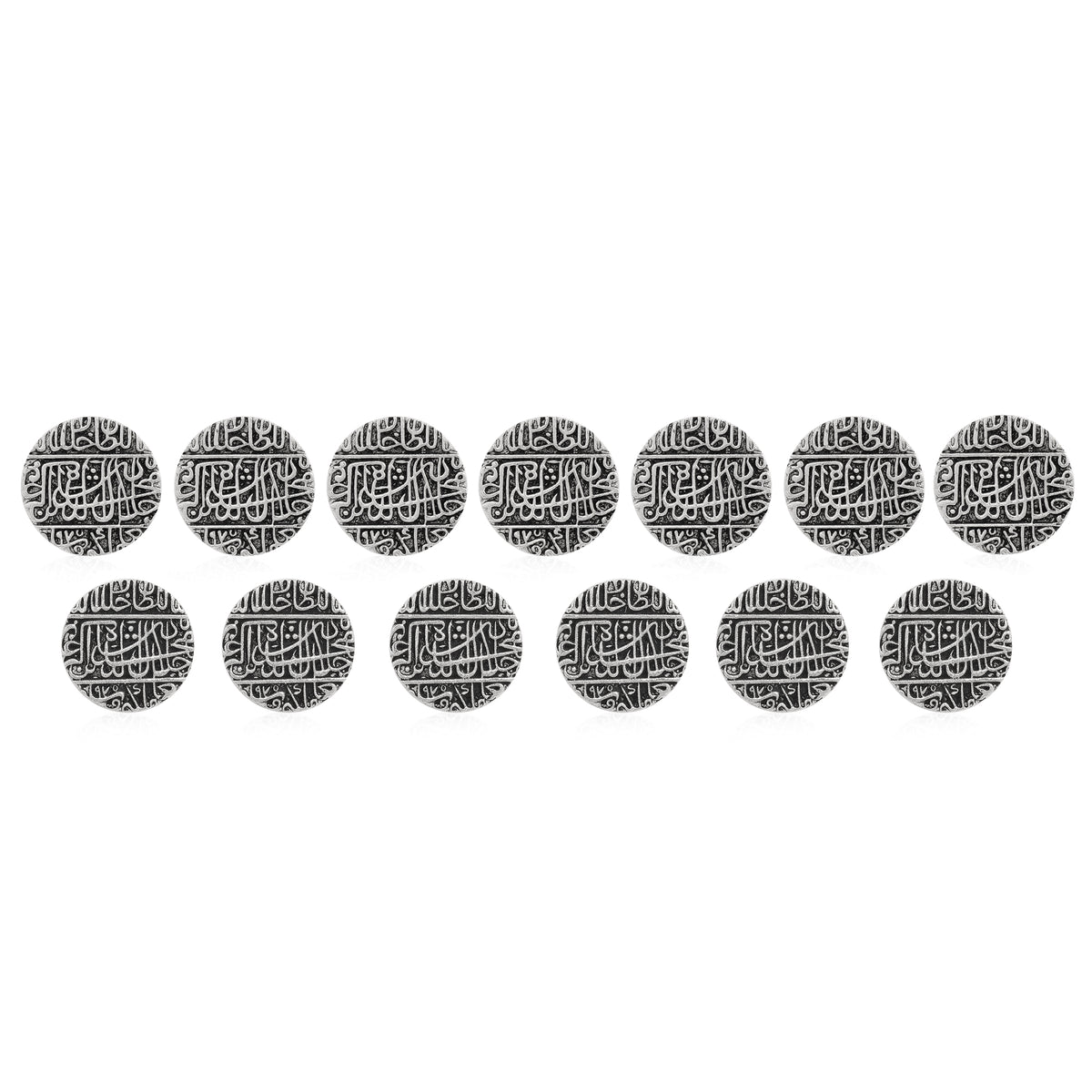 Oxidized Silver Mohar Buttons