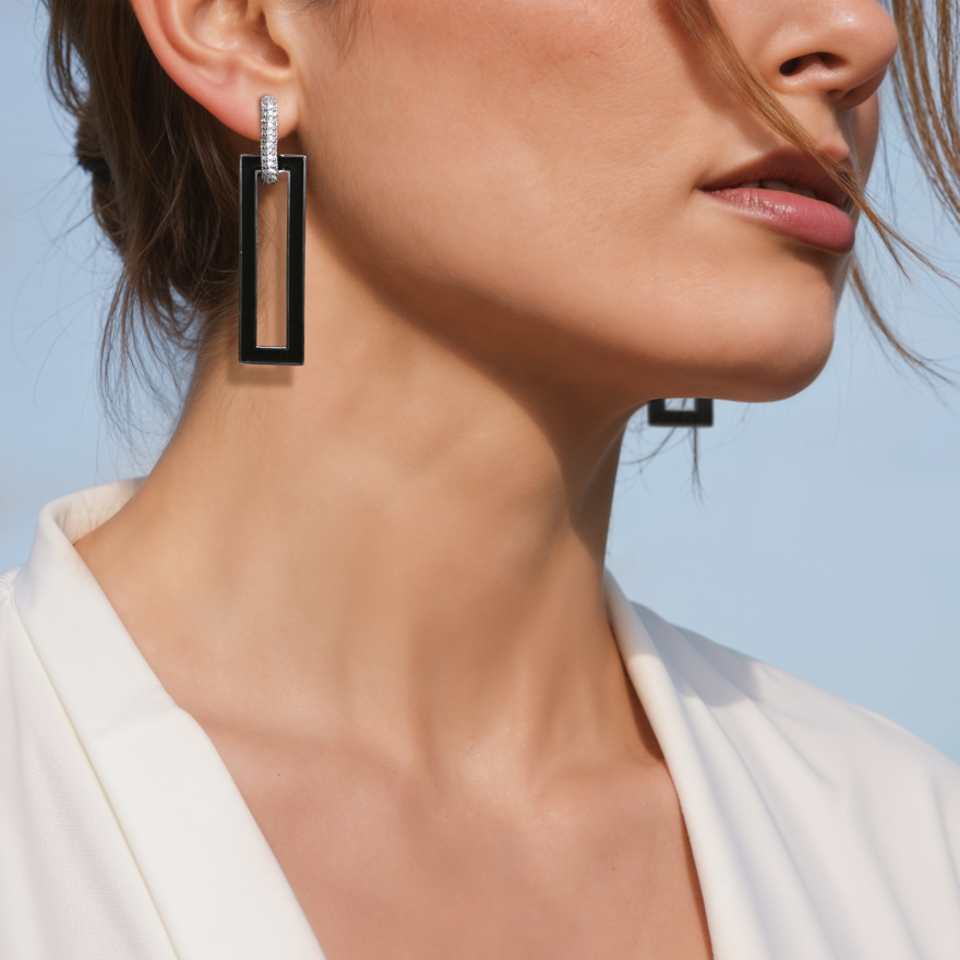 Enamel Line Hoops