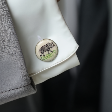 Wild Elephant Cufflinks