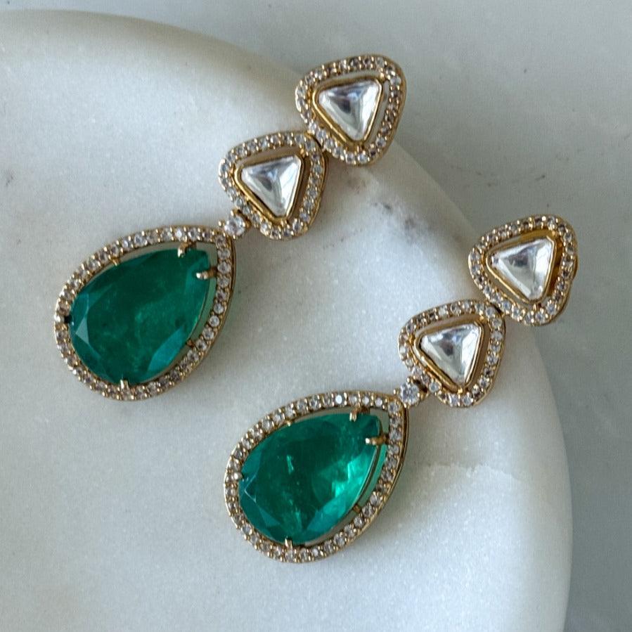 Green Sparkle Earring - Kesya Curates