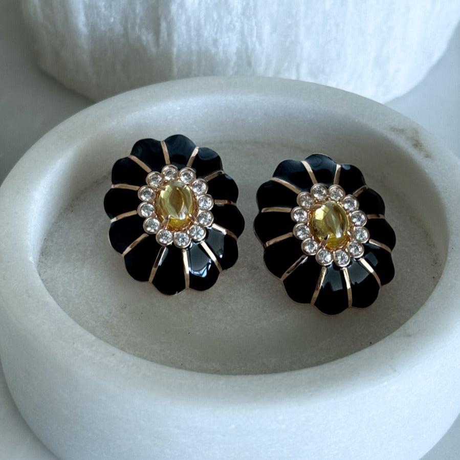 Petal Glow Studs- Kesya Curates