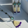 Purple Horizon Tassel Set - Kesya Curates
