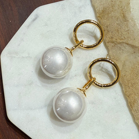 Circle Pearl Drop - Kesya Curates