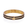Ivory Enamel Stripe Bangle