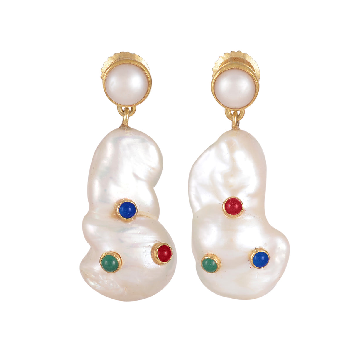 Studded Pearl Earrings