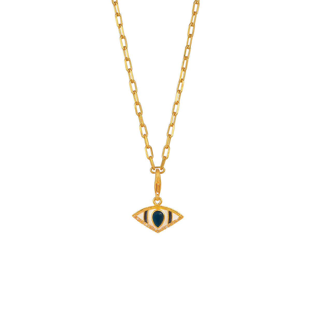 Triangle Evil Eye Charm