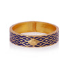 Ivory Lattice Enamel Bangle