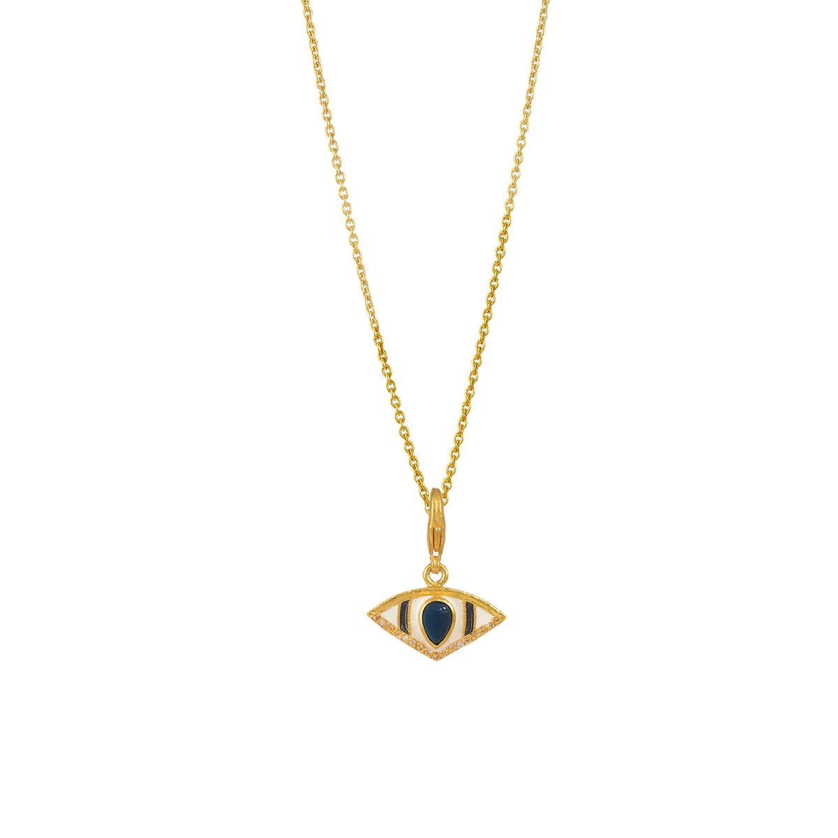 Triangle Evil Eye Charm