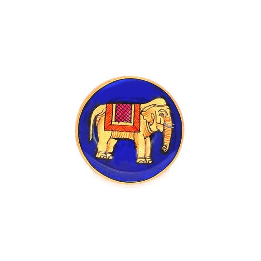 Blue Majestic Elephant Buttons