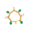 Green and Clear Melon Bracelet