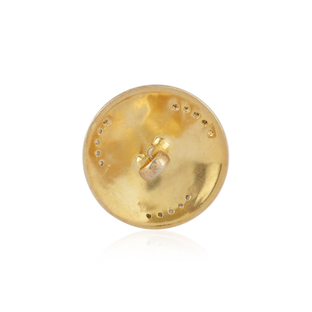 Gold Guilloche Swirl Button
