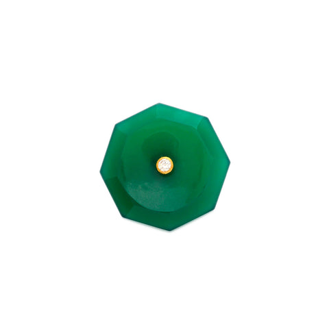Green Onyx Button