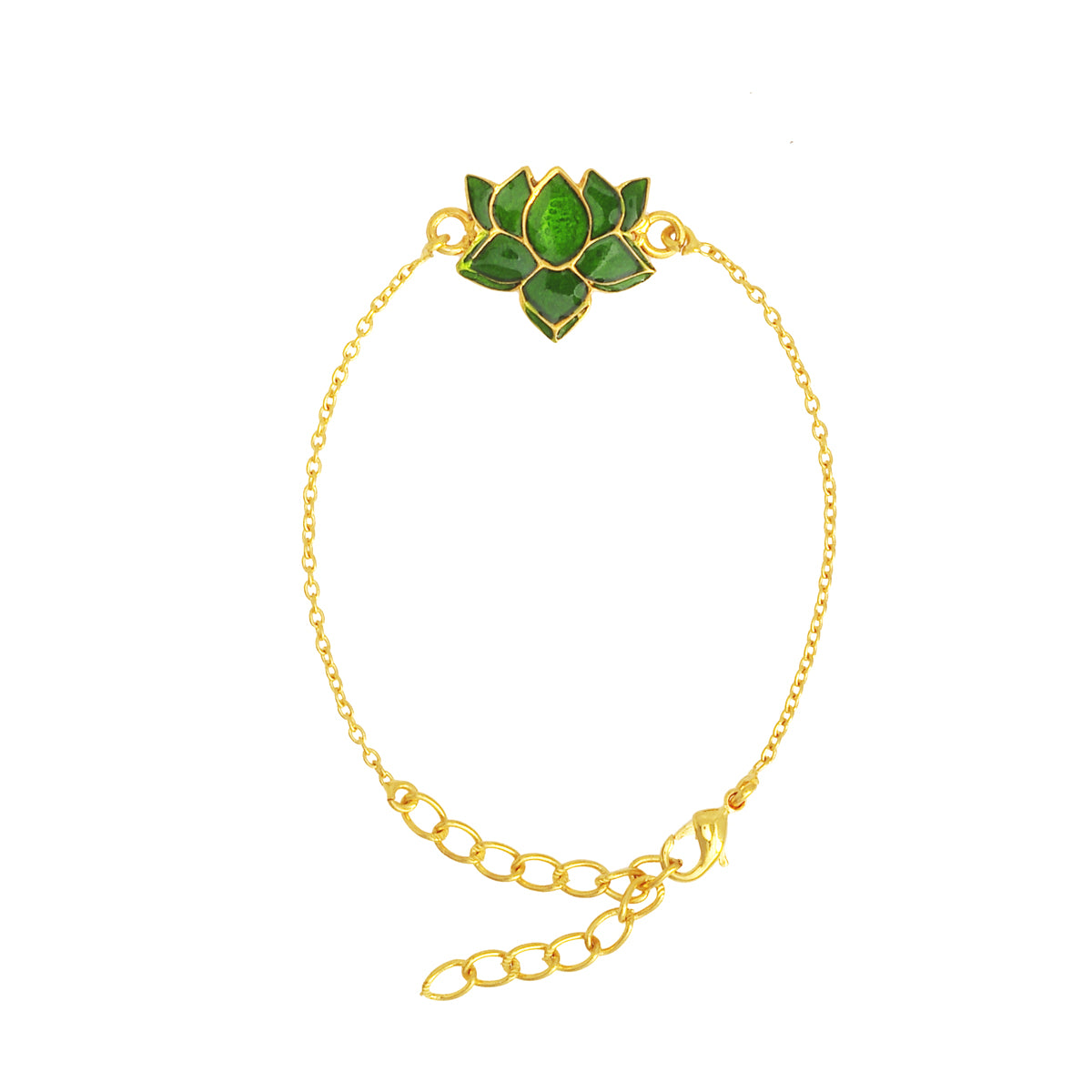 Green Lotus Bracelet