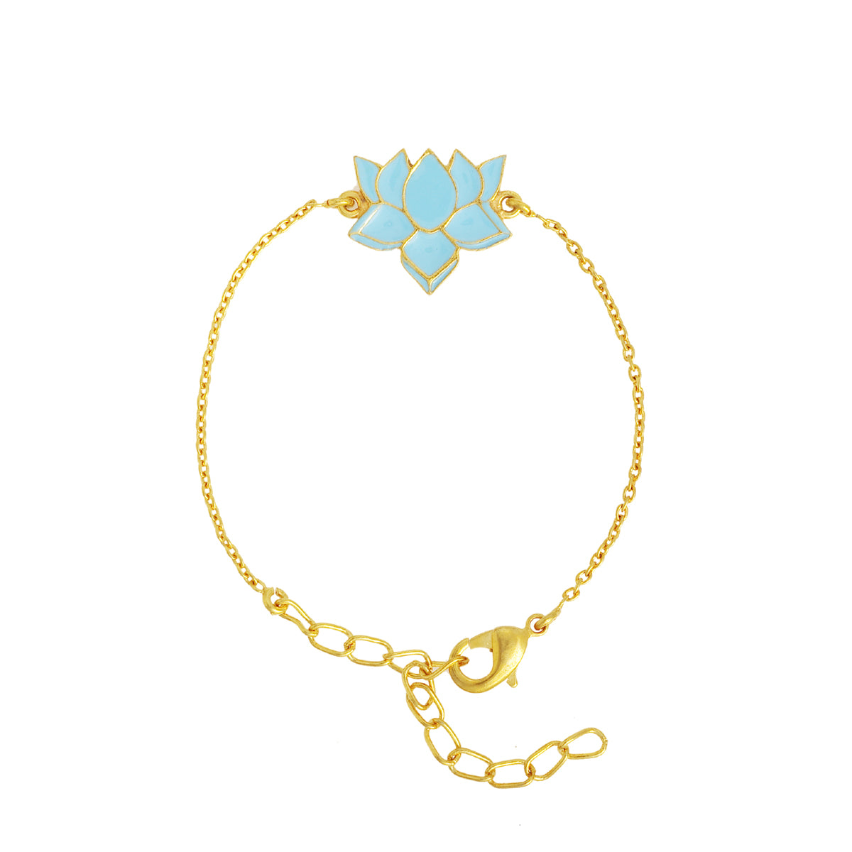 Turquoise Lotus Bracelet
