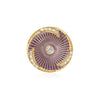 Guilloche Swirl Button