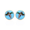Turquoise Mallard Cufflink